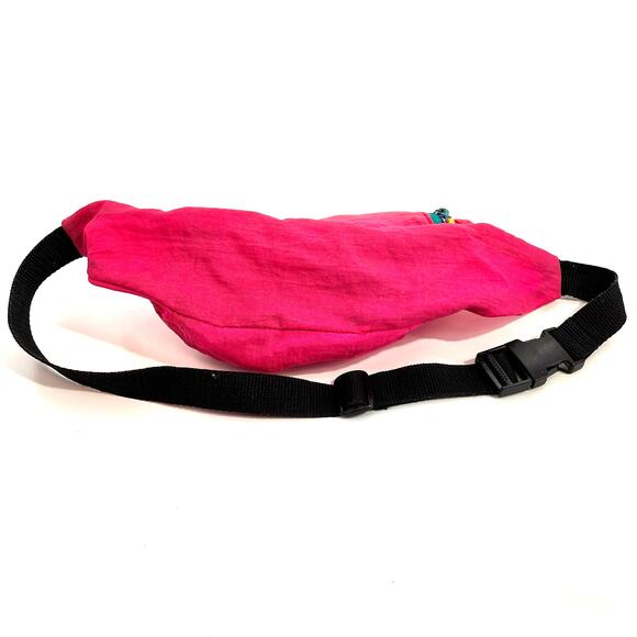 vintage Pacsport neon pink 1990s bum bag belt bag fanny pack pink green purple - Picture 7 of 7